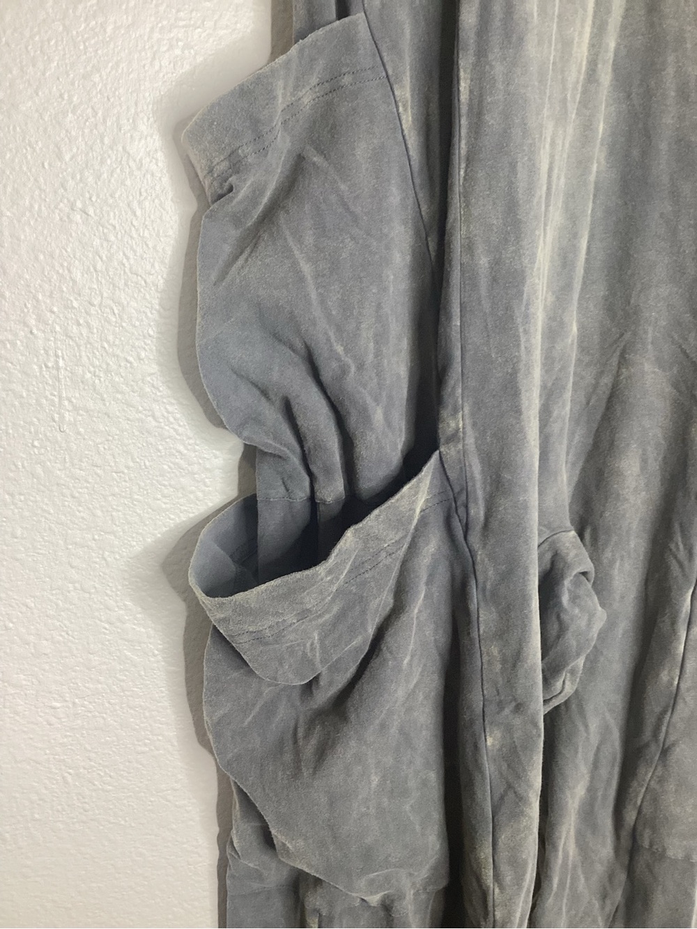 Three Bird Nest NEW Turning Point Washed Cargo Jumpsuit Ash Grey NWT L - Picture 7 of 11